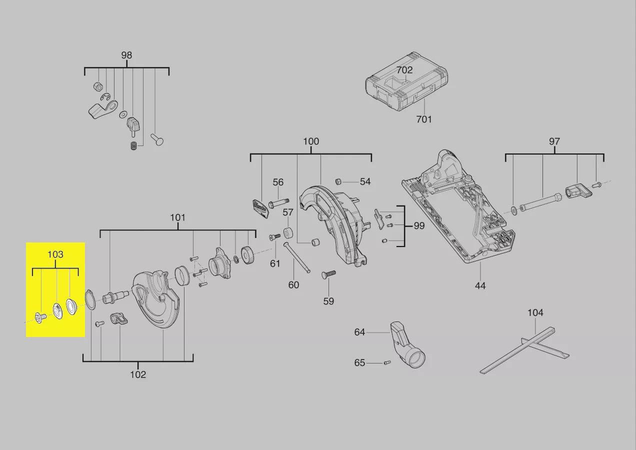 set vis fixation lame réf. 4931506305 Milwaukee